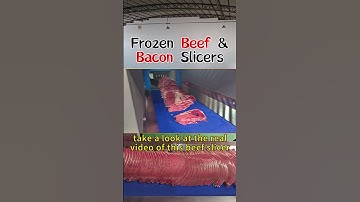 Frozen Beef and Bacon Slicers#beefslicer #bacon