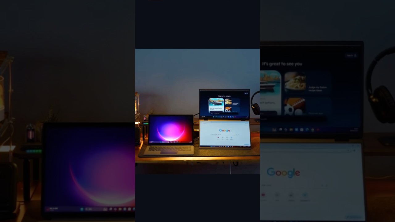 What if your laptop had two additional screens? Meet the JSAUX FlipGo two 15.6″ FHD stacked screens.