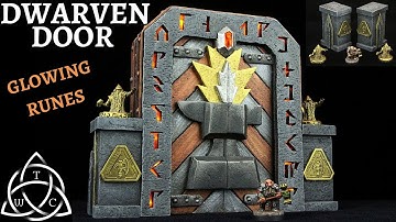 Craft a Dwarven Door with LED Runes for Dungeons & Dragons