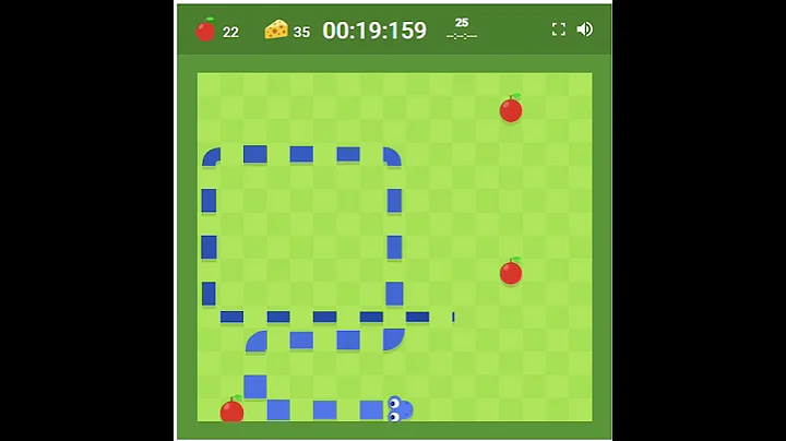 Google Snake Speedrun Cheese Mode Standard 25 Apples 3 Apples Standard 22.005s [PB] #games