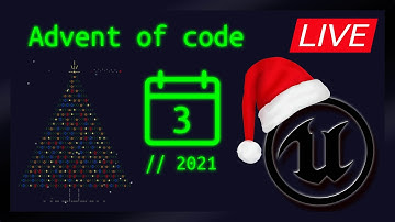 AoC 2021 Day 03 Visualization in Unreal Engine