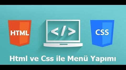 CSS ile Menü Yapımı