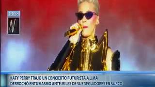 Katy Perry y el show futurista que realizó en Lima canal "N"