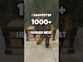 I Spent a Wipe Harvesting 1000+ Human Meat on Rust! #rust #rustshorts #rustgame