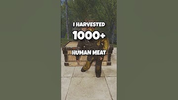 I Spent a Wipe Harvesting 1000+ Human Meat on Rust! #rust #rustshorts #rustgame