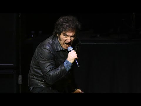 Javier Milei presenta su libro en el Movistar Arena