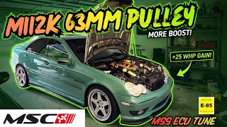 C32 AMG 63mm Pulley Install - The Results Are Insane