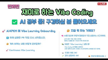 재미로 하는 Vibe Coding 번외편 - 어제 실패한 PR 다시 합니다. 세상은 변하고 내가 어제 배운 내용도 변하고... Continuous Vibe Learning ?