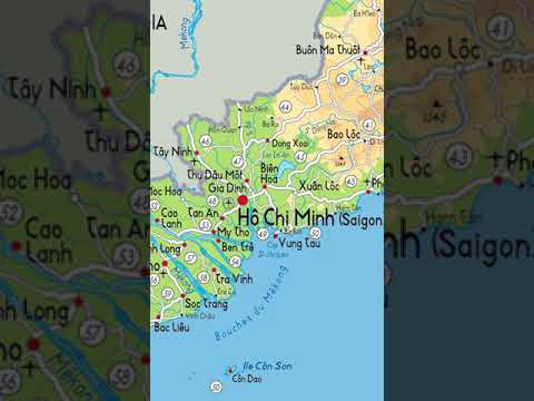 map of Ho Chi Minh City [ Saigon ] [ Vietnam ]