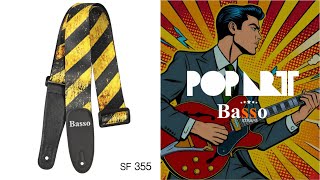 Basso® POP ART Correa Guitarra 5cm Largo: 150cm video