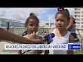 NYC beaches packed for Labor Day weekend