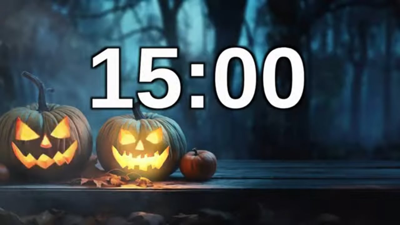 15 Minute Halloween Timer (Silent) | No Music, Gentle Alarm, Classroom-Friendly