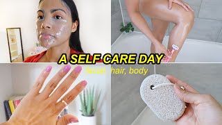 My Summer Self-Care Day | Body Care, Jelly Mask, Nail Care + MORE