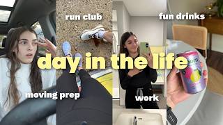 Day in the Life | Megan Moving Updates, Run Club, Fun Drinks, Working as PTs