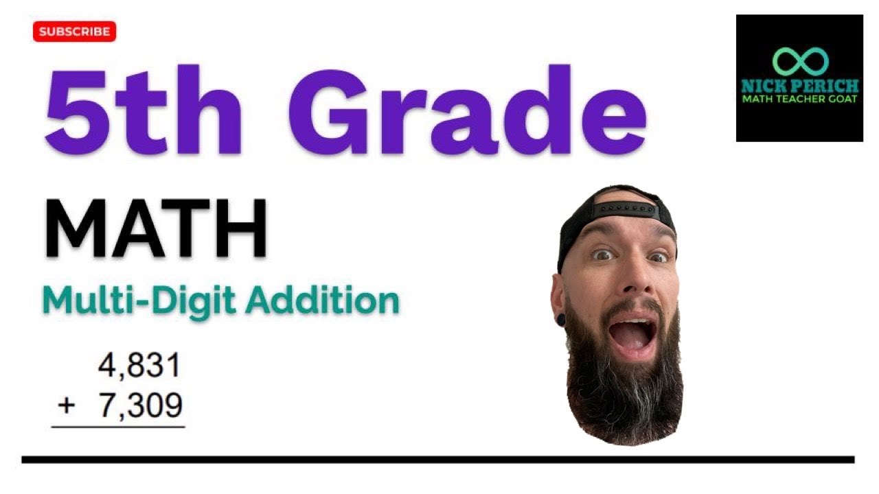 Математика 5-го класса - Сложение многозначных чисел с переносом разряда