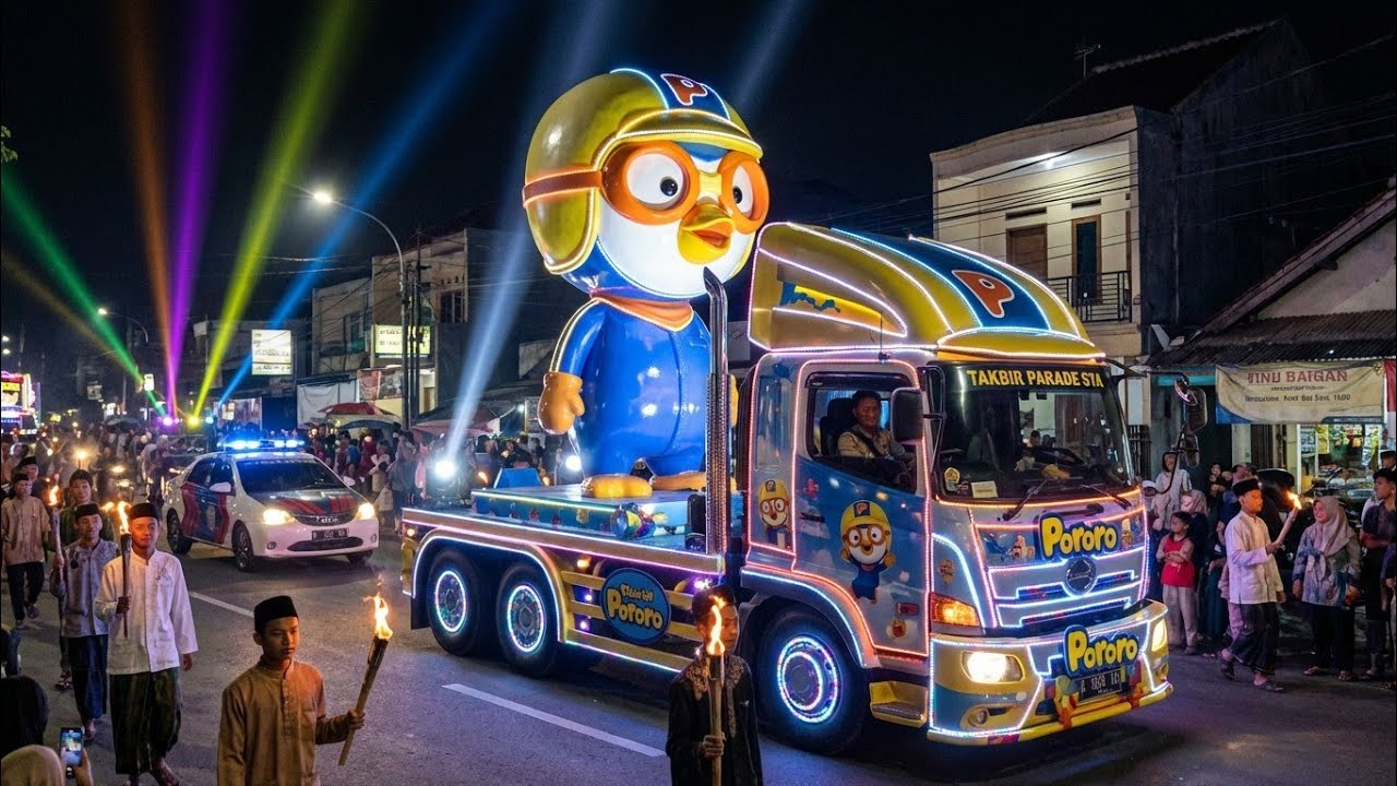 Takbiran 2026 Boboiboy Petir, Pororo, Naga Shenlong dan karakter keren lainnya 