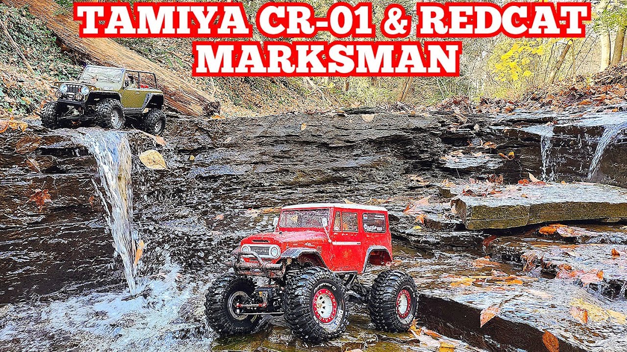 Tamiya CR-01 Toyota Land Cruiser and Redcat Marksman - YouTube