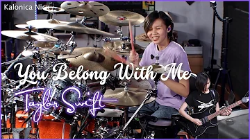 You Belong With Me - Taylor Swift | Drum & Guitar cover by Kalonica Nicx