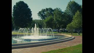 Fountains in Lafayette Park flowing again: Postcard Edition