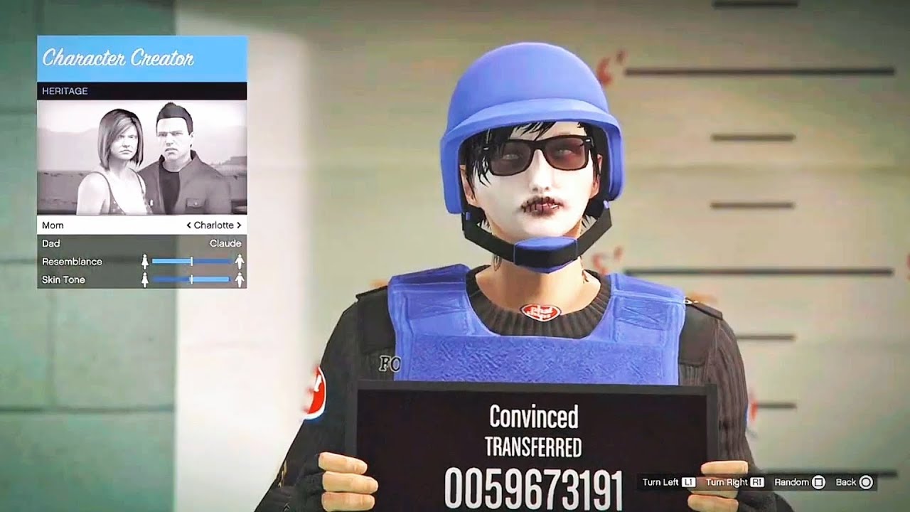 GTA ONLINE PS5 MALE TRYHARD CHARACTER CREATION (EMO/GOTHIC)