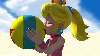Princess Peach Kisses The Pixar Ball Mmd