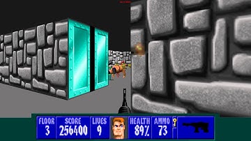 Wolfenstein 3D TC for ZDoom - E1L3 - All Secrets - I Am a Death Incarnate