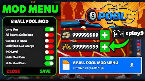 8 Ball Pool Mod APK 2025: Unlimited Coins Cash, Long Line, No Ads, Mega Menu Guide