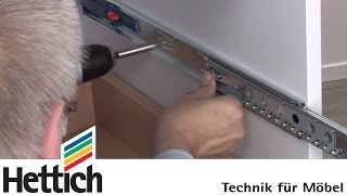 Mounting of ball-bearing full extension runners: Do-It-Yourself with Hettich screenshot 5
