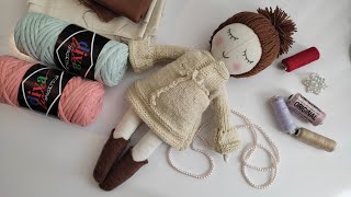 Another Adorable Rag Doll Tutorial with Free Pattern/Secrets of My Dolls/New body/New Doll Wig