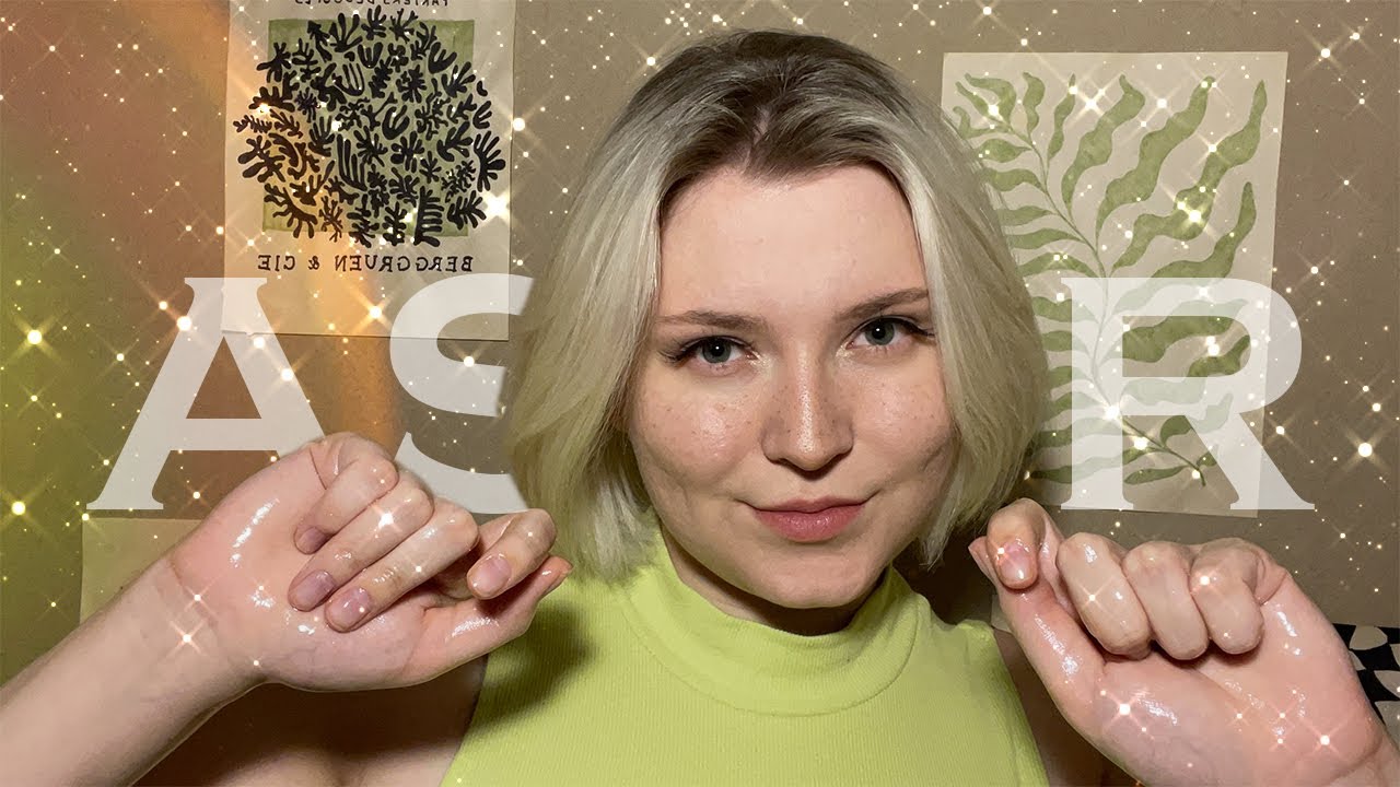 ASMR | ручки в масле | звуки рта - YouTube