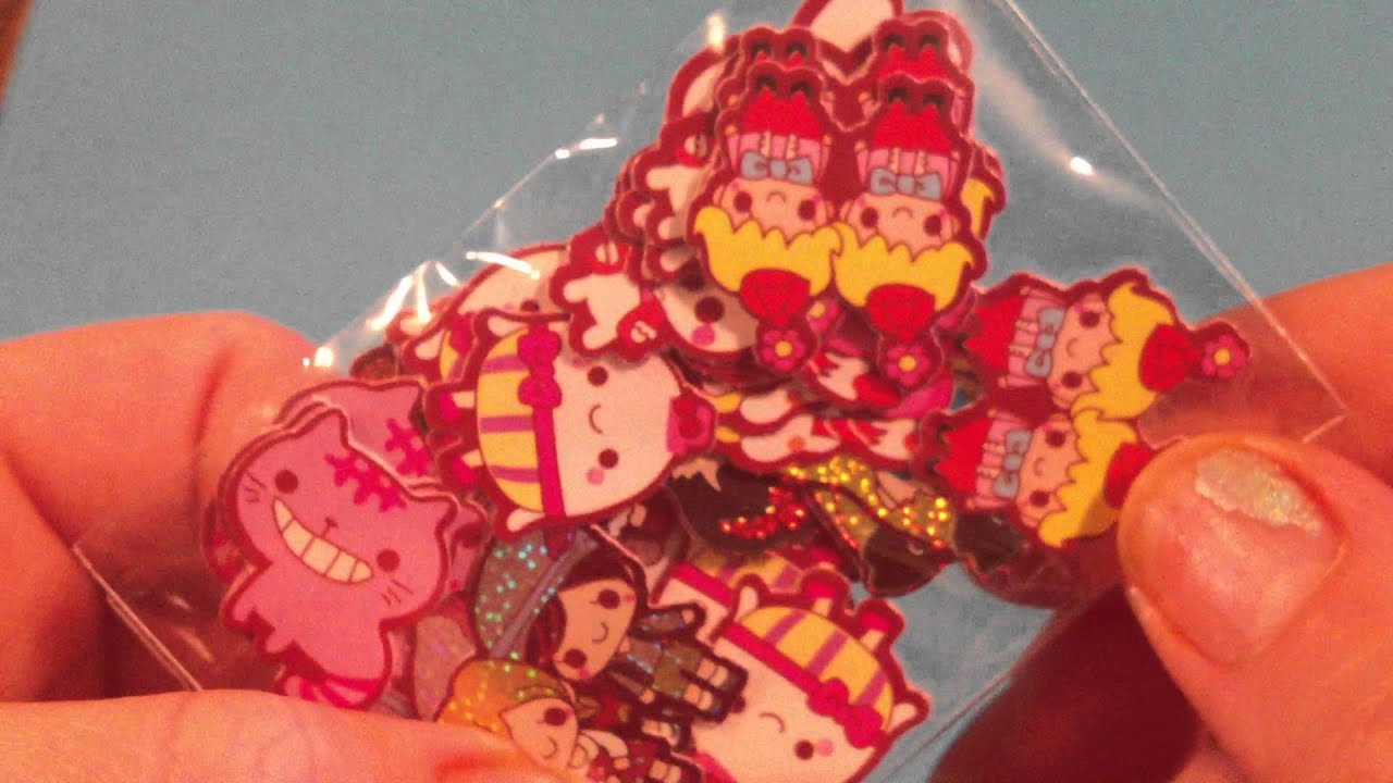 huge kawaii sticker haul YouTube