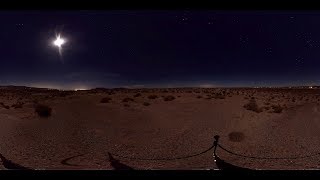 360° VR time lapse video of Super Moon January 1-2, 2018