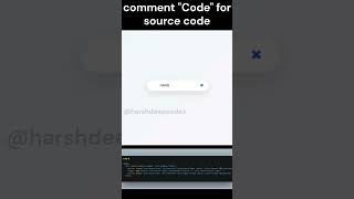 Search Bar Animation UI | HTML CSS JS Project | Comment "Code" #html #trending #codingreel #code