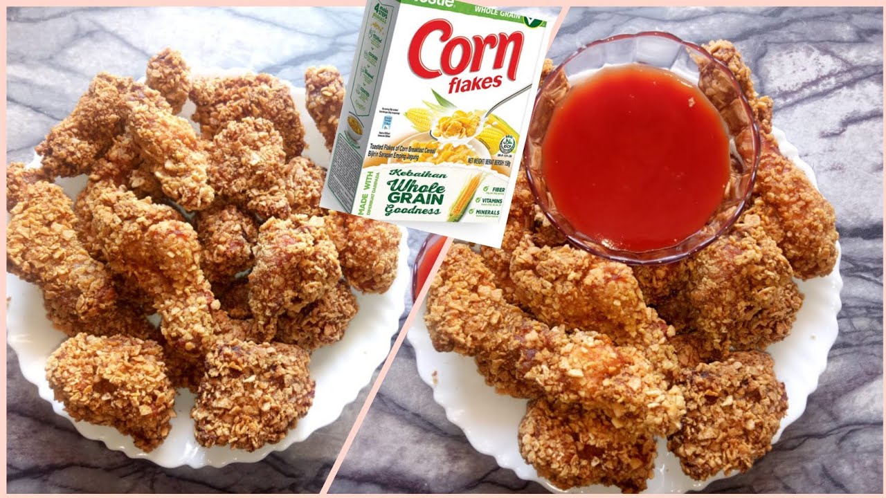 crispy fried chicken with corn flakes by sameeta&amp;#39;s kitchen || 10 ...