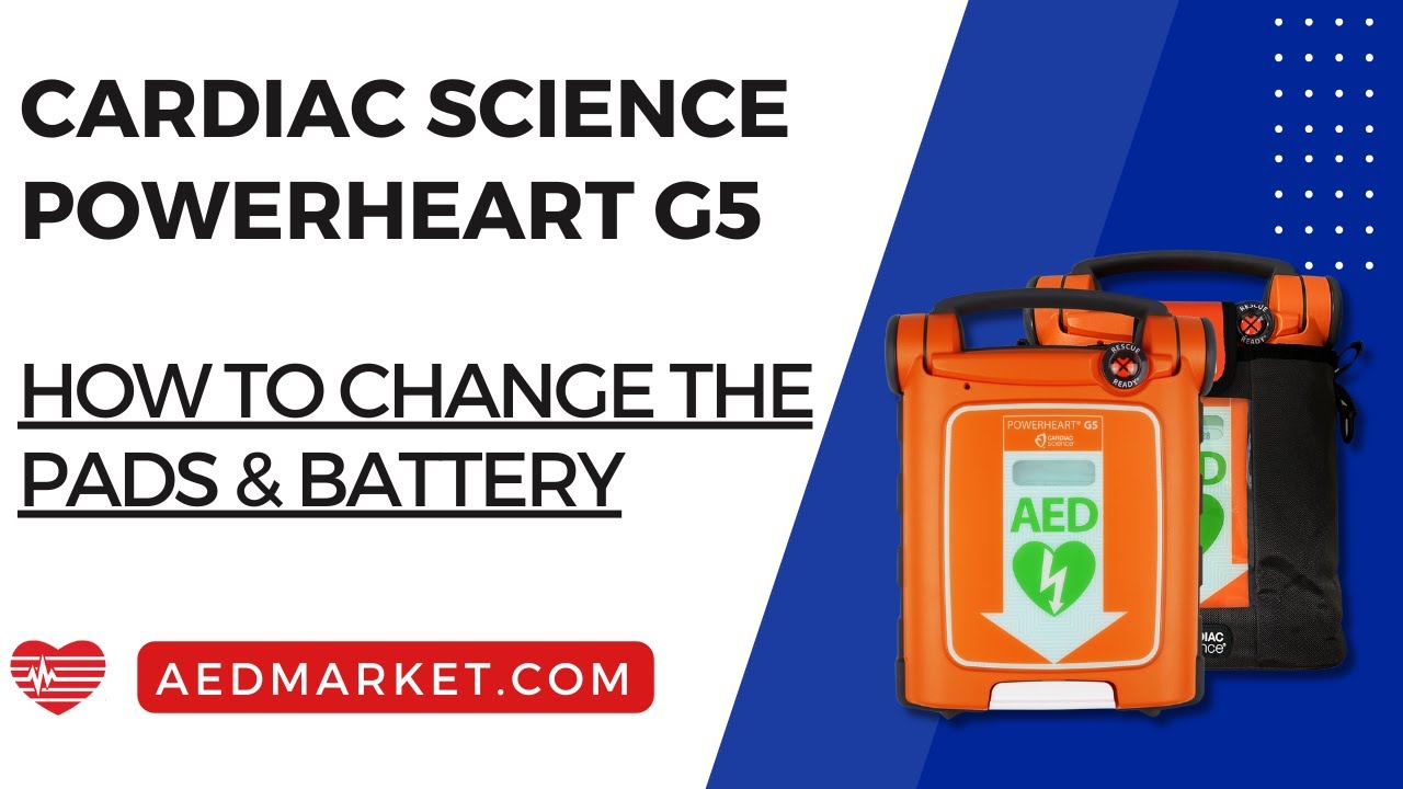 How to Change the Pads and Battery on the Cardiac Science Powerheart G5 AED