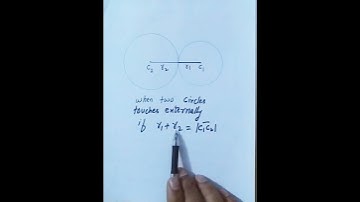 when two circles touches externally ?#mathwithyasirarafat #viral #shorts