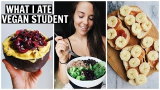 What I Eat In A Busy School Day + Grocery Haul (VEGAN)