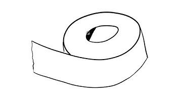 How to Draw Tape Roll