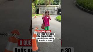 Após perder mais de 30 kg, Marcus Majella surge belíssimo e cheio de estilo na Globo
