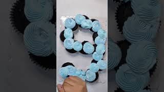 PULL APART NUMBER CUPCAKE #shorts