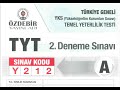 ÖZDEBİR YAYINLARI(Y212) TÜRKİYE GENELİ TYT DENEMESİ GEOMETRİ ÇÖZÜMÜ