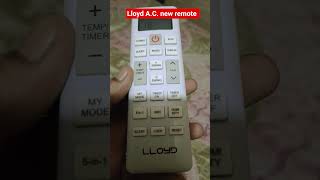 Lloyd AC new remote #lloyd #acremote #viral