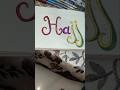 "Hajj" 🕋English Calligraphy #english #calligraphy #ytshorts #ytviral #trending #kaba #makkah #hajj
