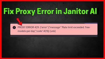 Fix Janitor AI: Proxy Error 429