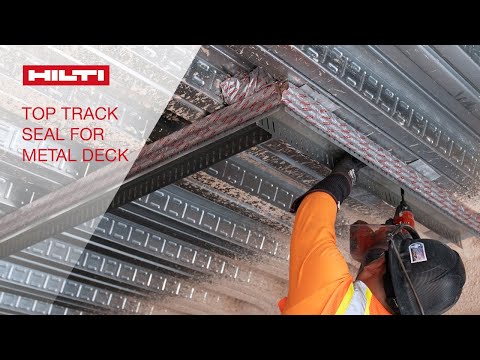 HOW TO Install Hilti Firestop Top Track Seal For Metal Deck At A Corner 