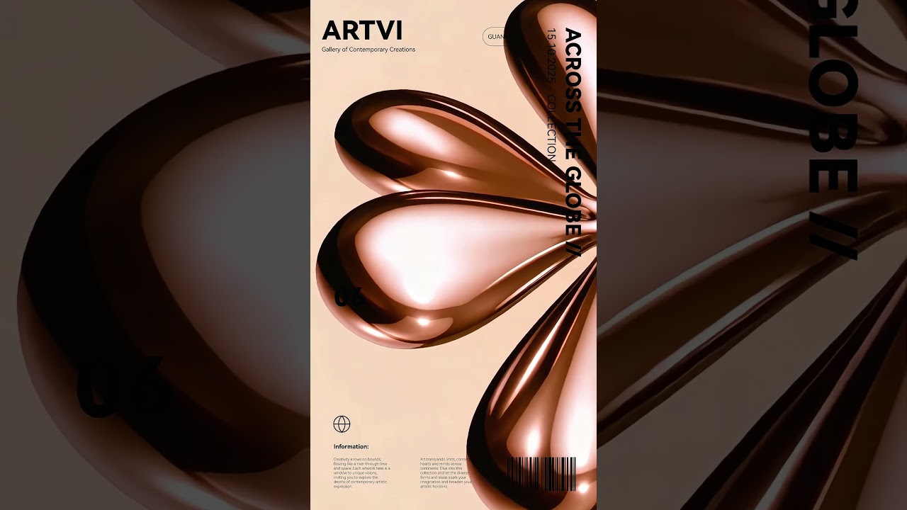 Use 3D rendering and AI features to quickly create material and design 3D concept posters