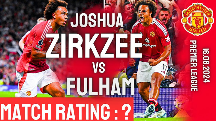 Joshua Zirkzee IMPRESSIVE stats vs Fulham || Man United Highlights 2024/25