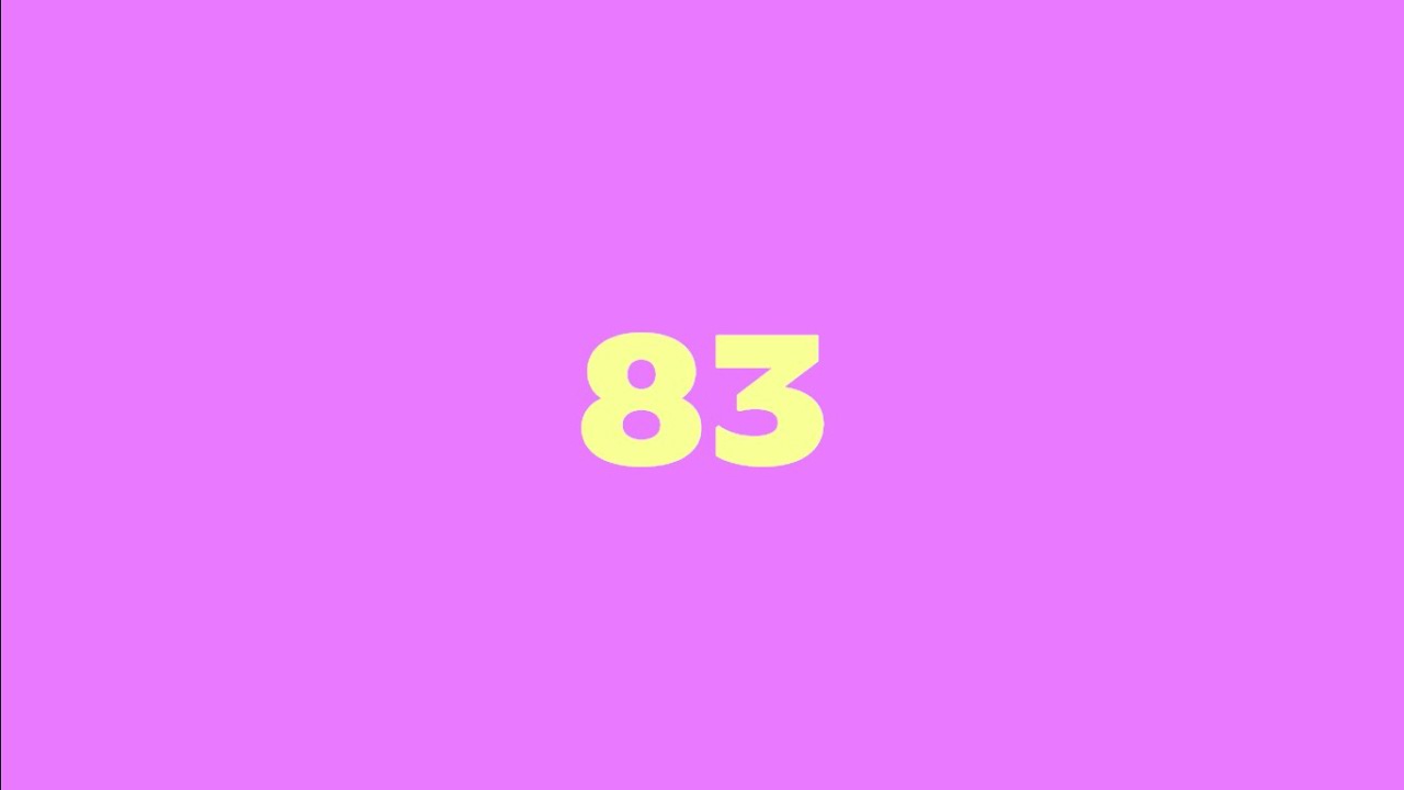 Skip counting by 83 - YouTube