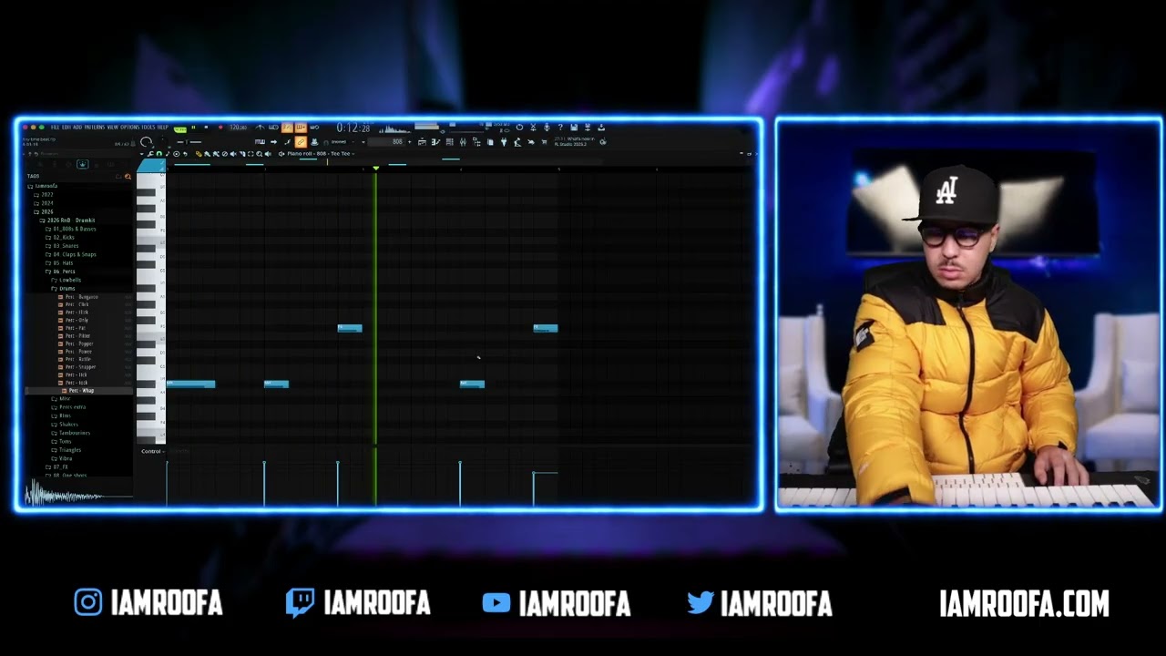 Мультиплатиновый продюсер Roofa делает RnB-биты вживую для (Tory Lanez x Jacquees) ☔️ I 12.07