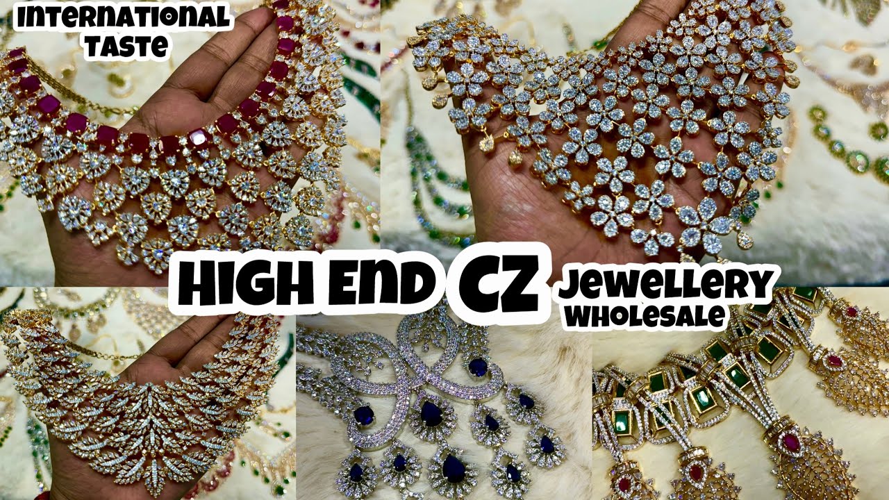 International Designers 3D AD CZ Imported Stone Jewellery |ad jewellery |Bridal Jewellery Wholesaler